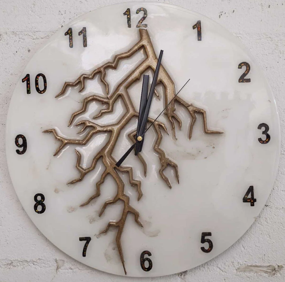 White Lightning Clock