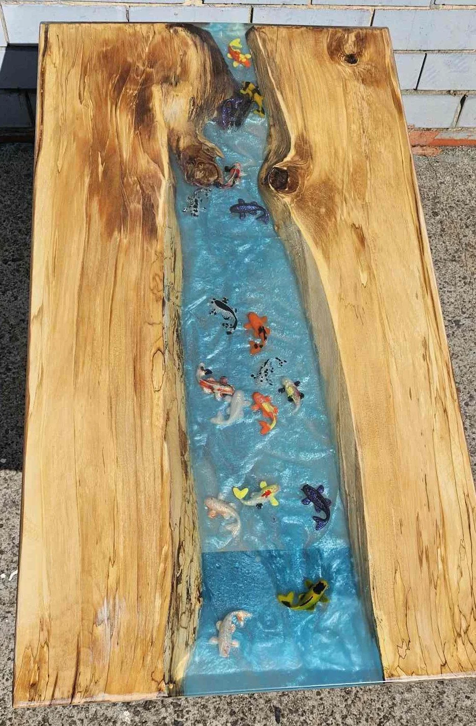 Koi Fish Fantasy Coffee Table