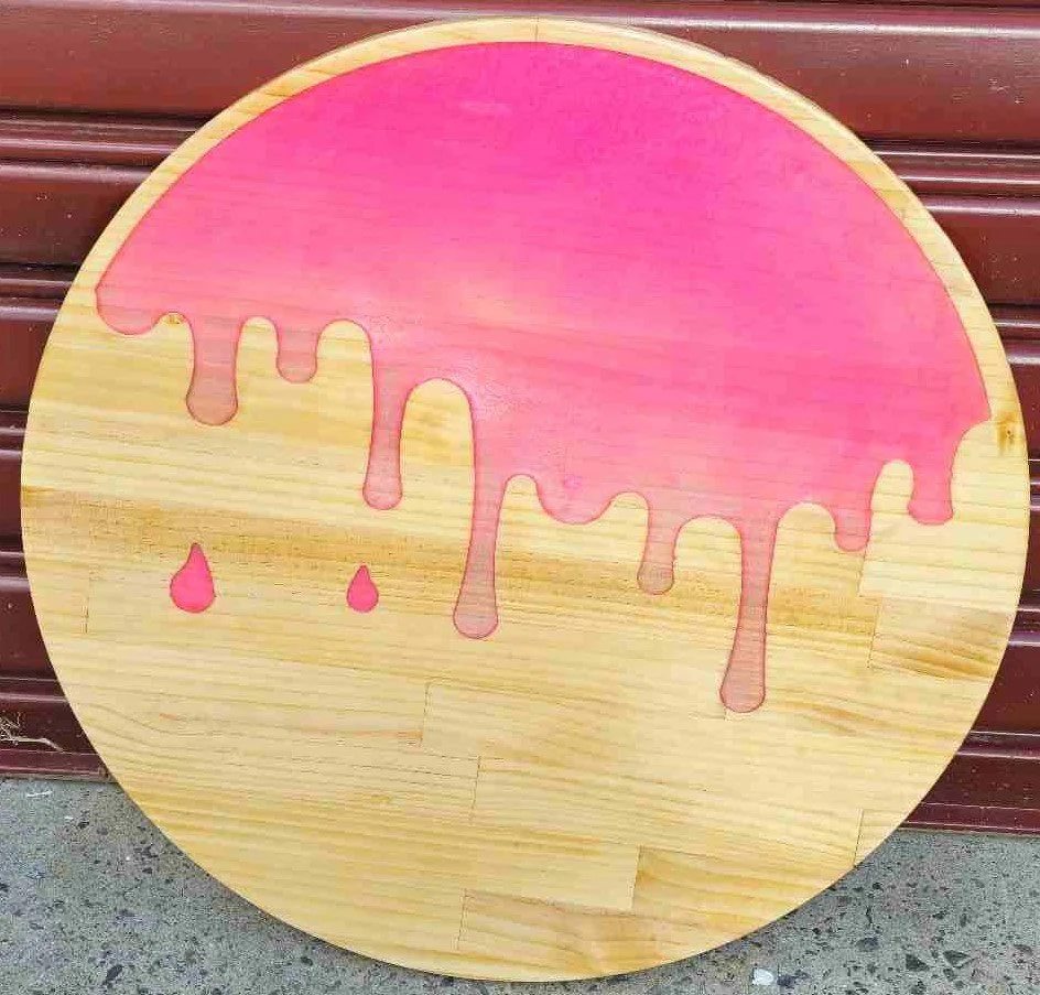 Liquid Pink Candy Round Table (Legless Design) 1.jpeg