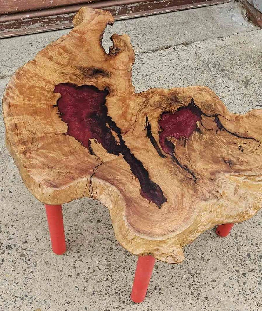 Glittery Red Yellow Box Side Table 2.jpeg