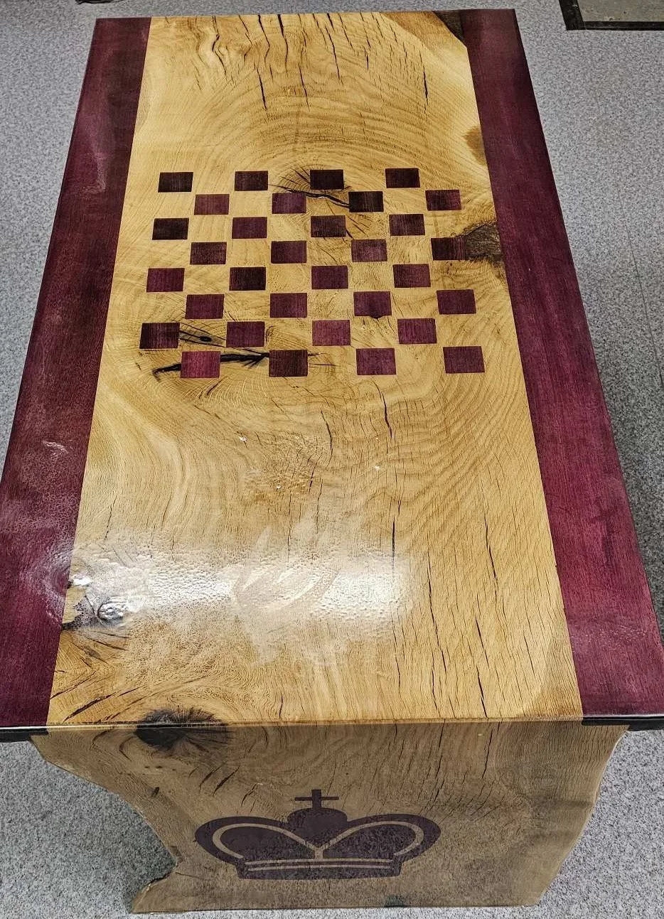 Crowned King of Chess  Gameboard Coffee Table.jpeg