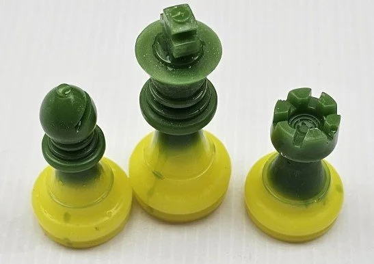 Green & Yellow Aussie-Themed Chess Piece Set
