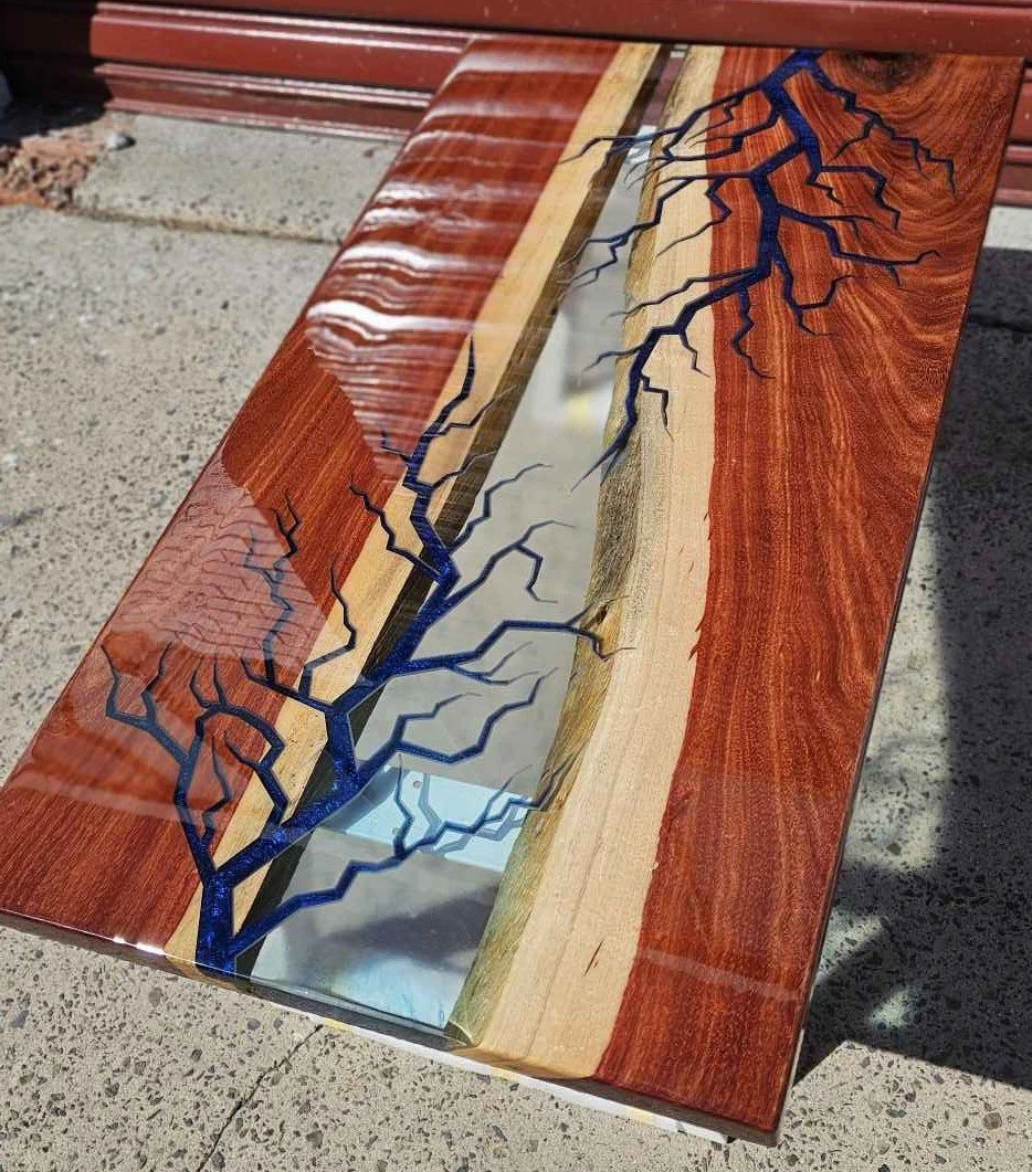 Blue Lightning Cedar Coffee Table
