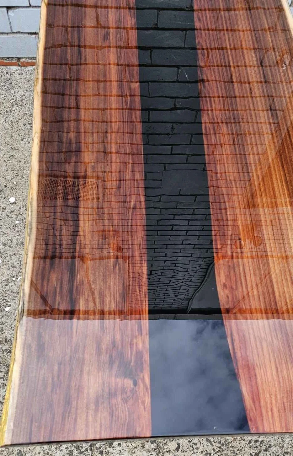 Black/Gold River Coffee Table