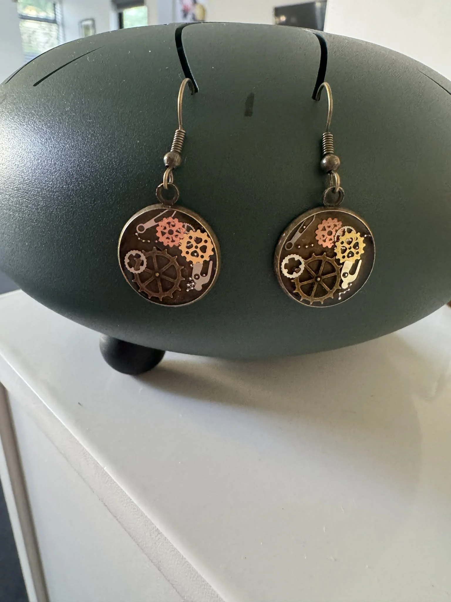 Steampunk Gear Earrings