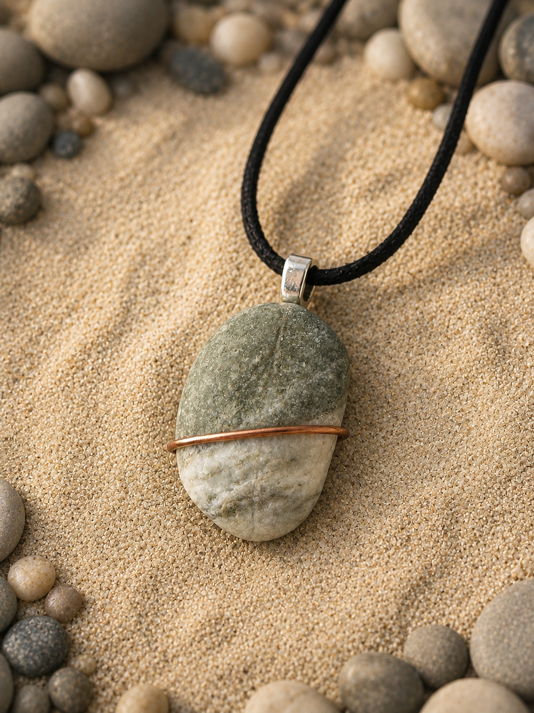 Natural Pebble Pendant