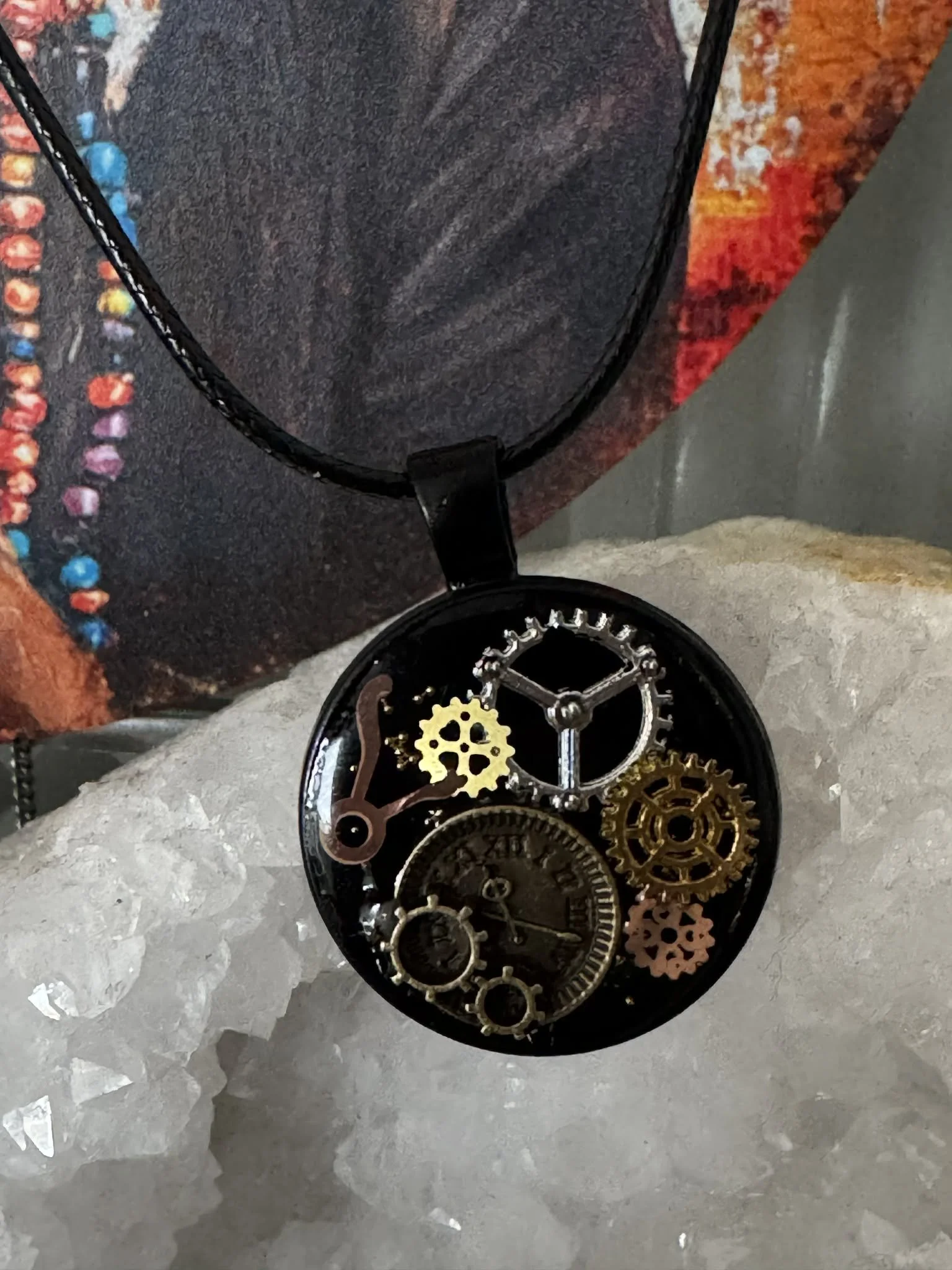 Steampunk Gear Pendant
