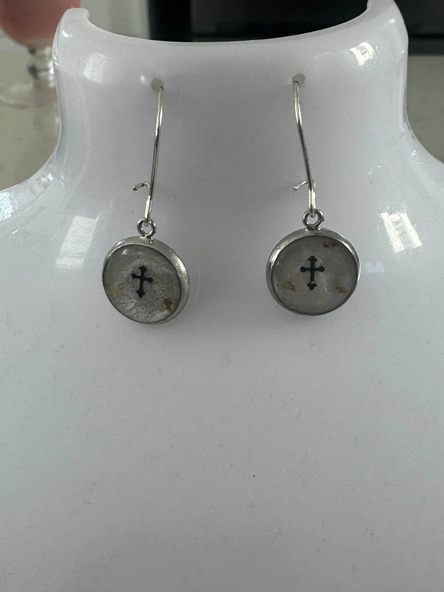 Frankincense & Myrrh Cross Earrings
