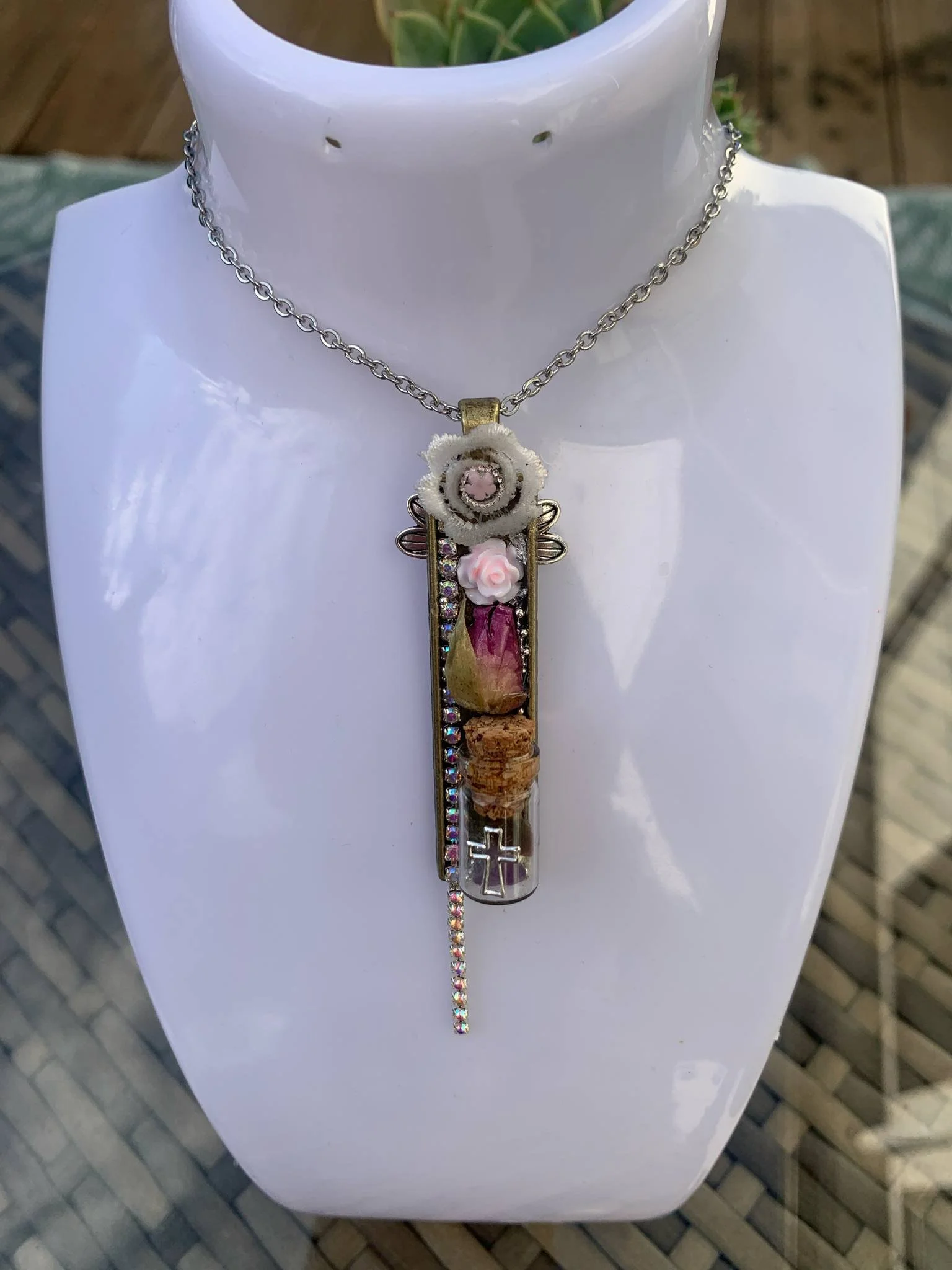 Whimsical Keepsake Bottle Pendant