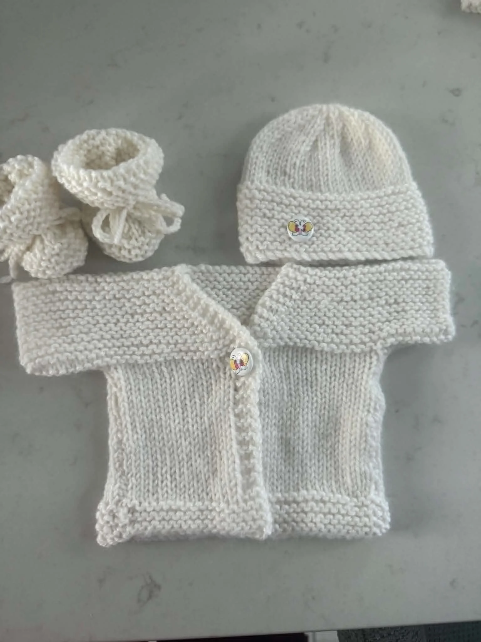 Premature Unisex Handknitted baby set
