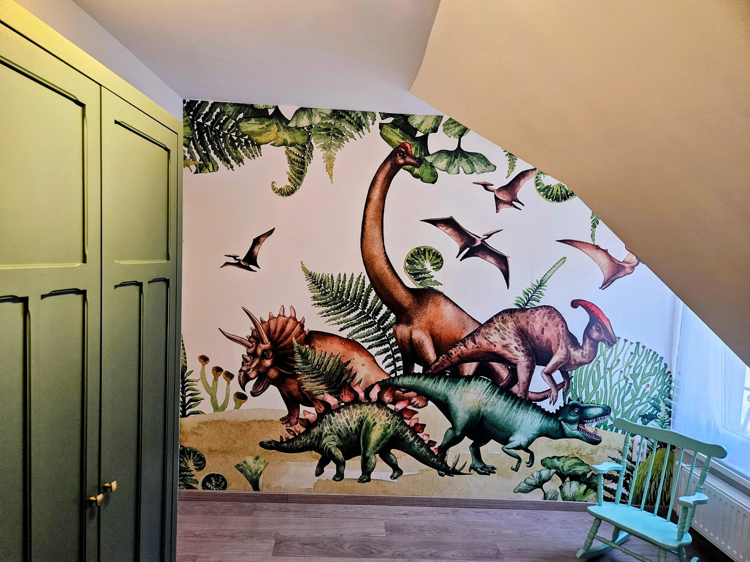 Styling van kinder- en jongenskamer in dinothema door STYL'D & SOLD Zandvliet