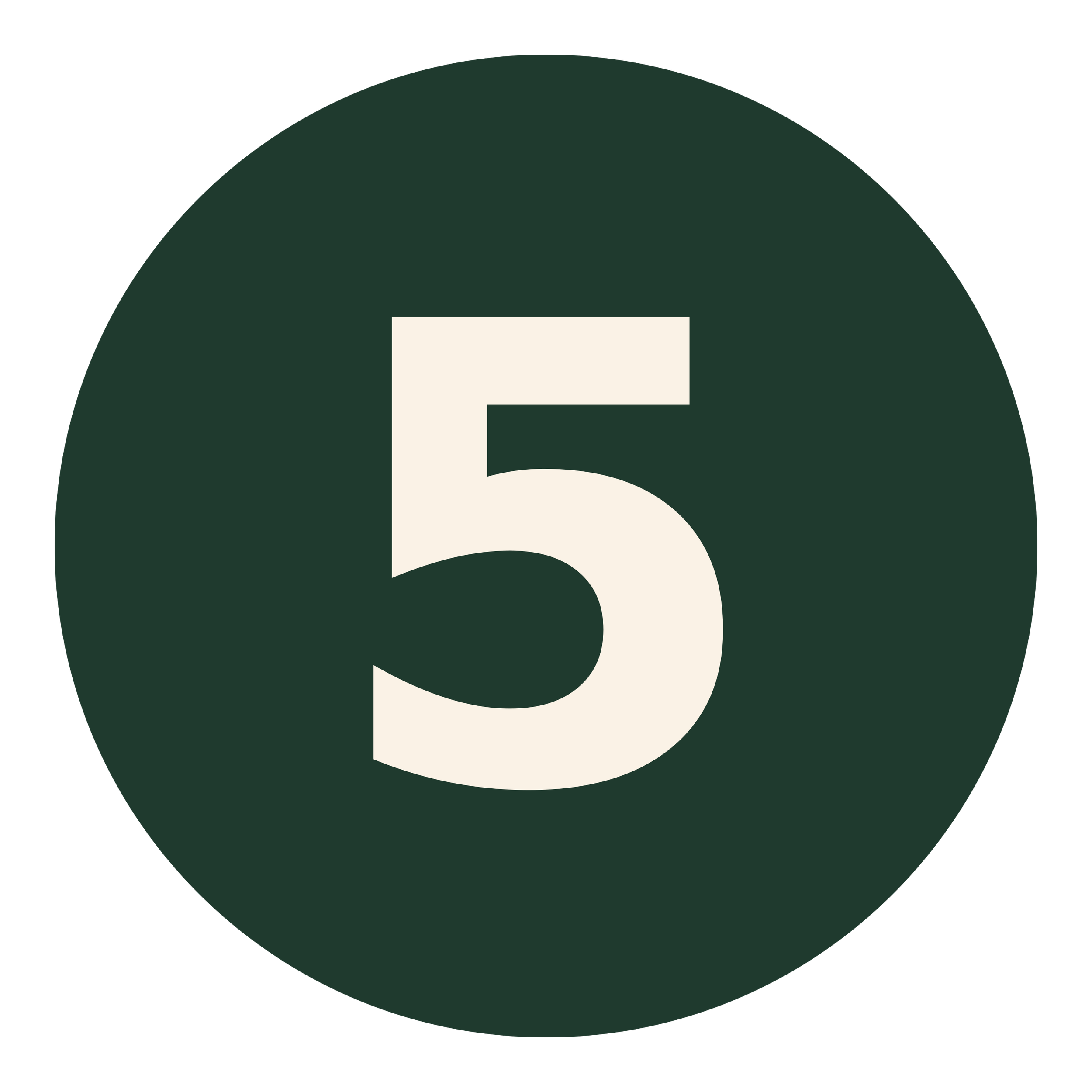 A dark green circular icon with a white lowercase letter 'f' in the center, representing Facebook.