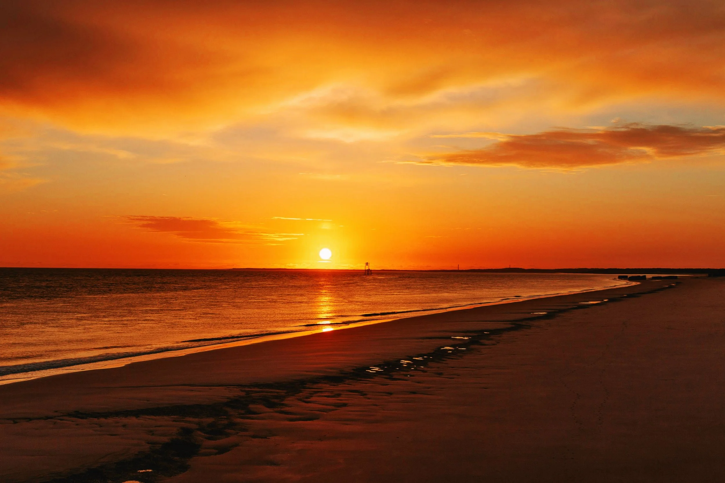 Sunset on the beach