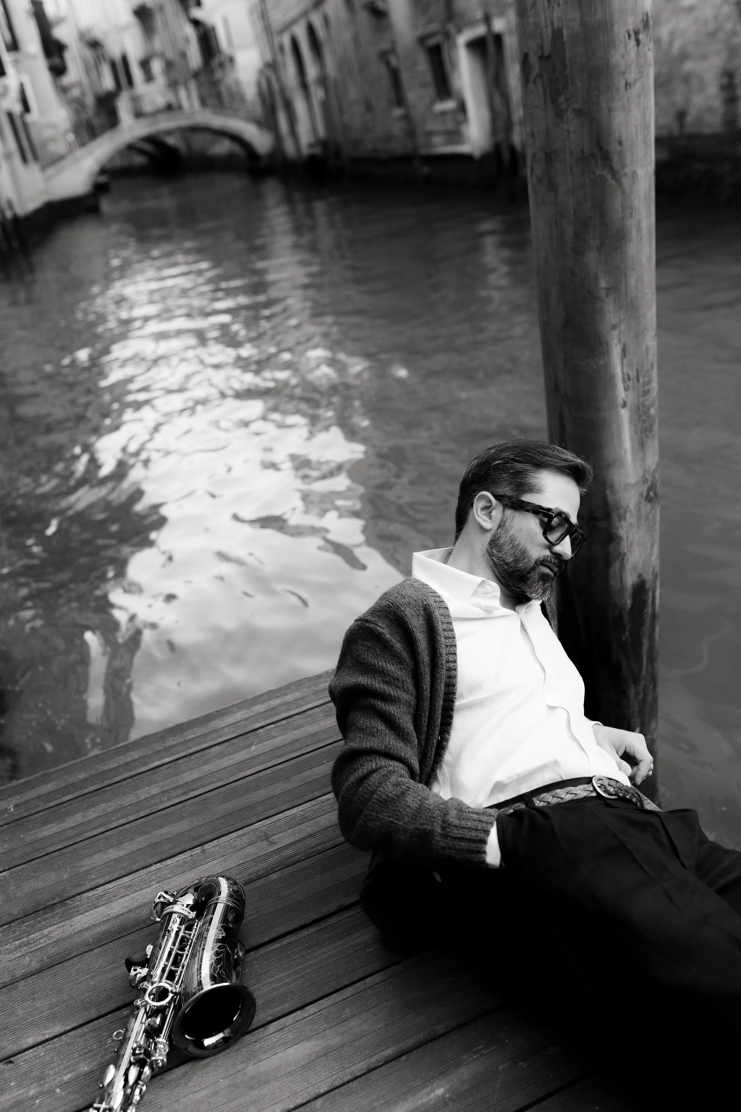 Elegant live music atmosphere in Venice canals.