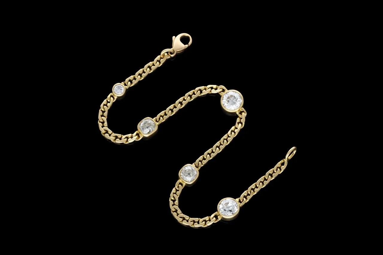 Old Cut Diamond Bracelet