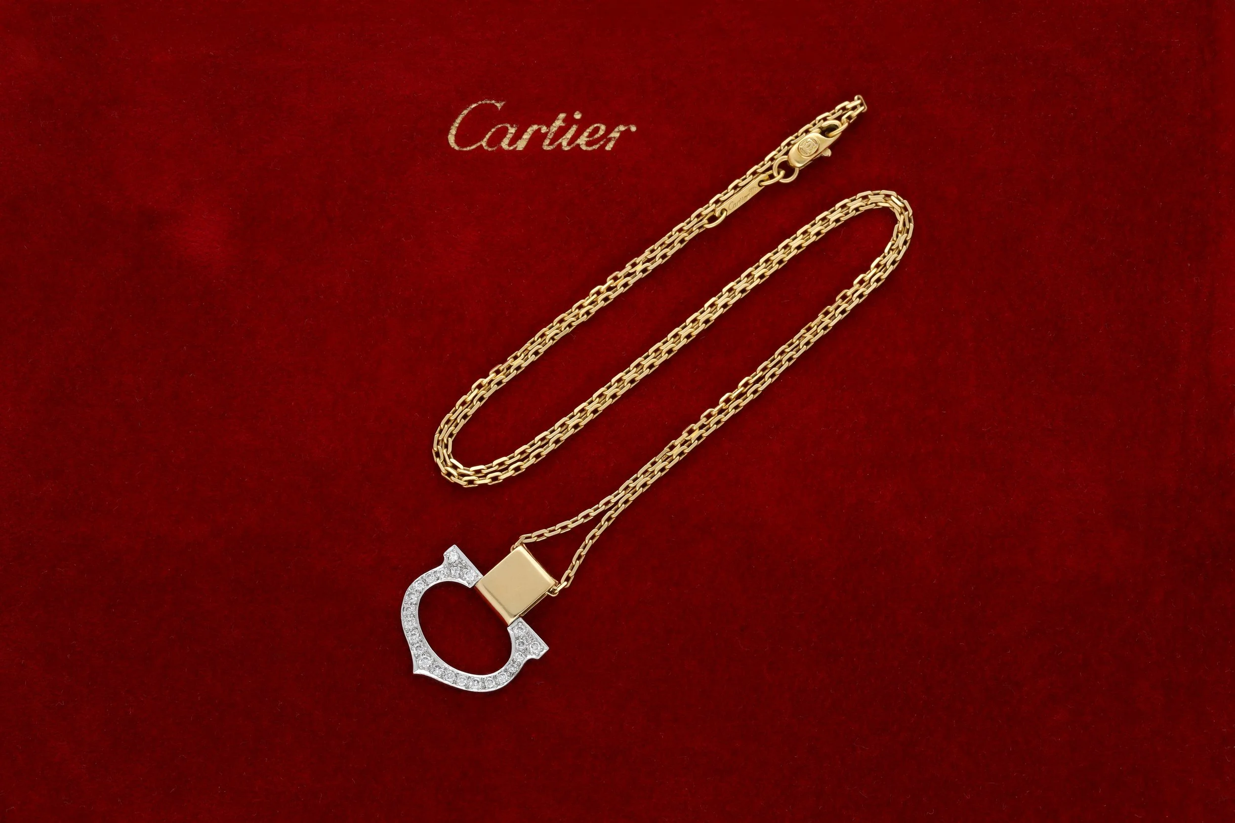 Cartier Diamond 'C' Pendant