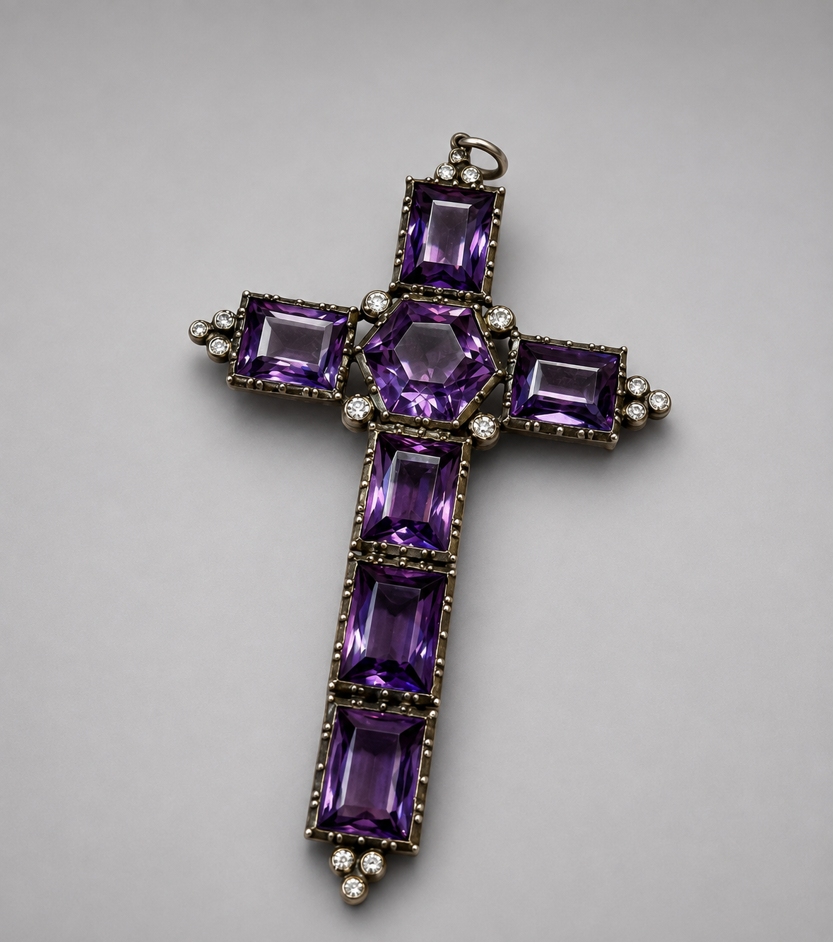 Antique Georgian Amethyst Cross