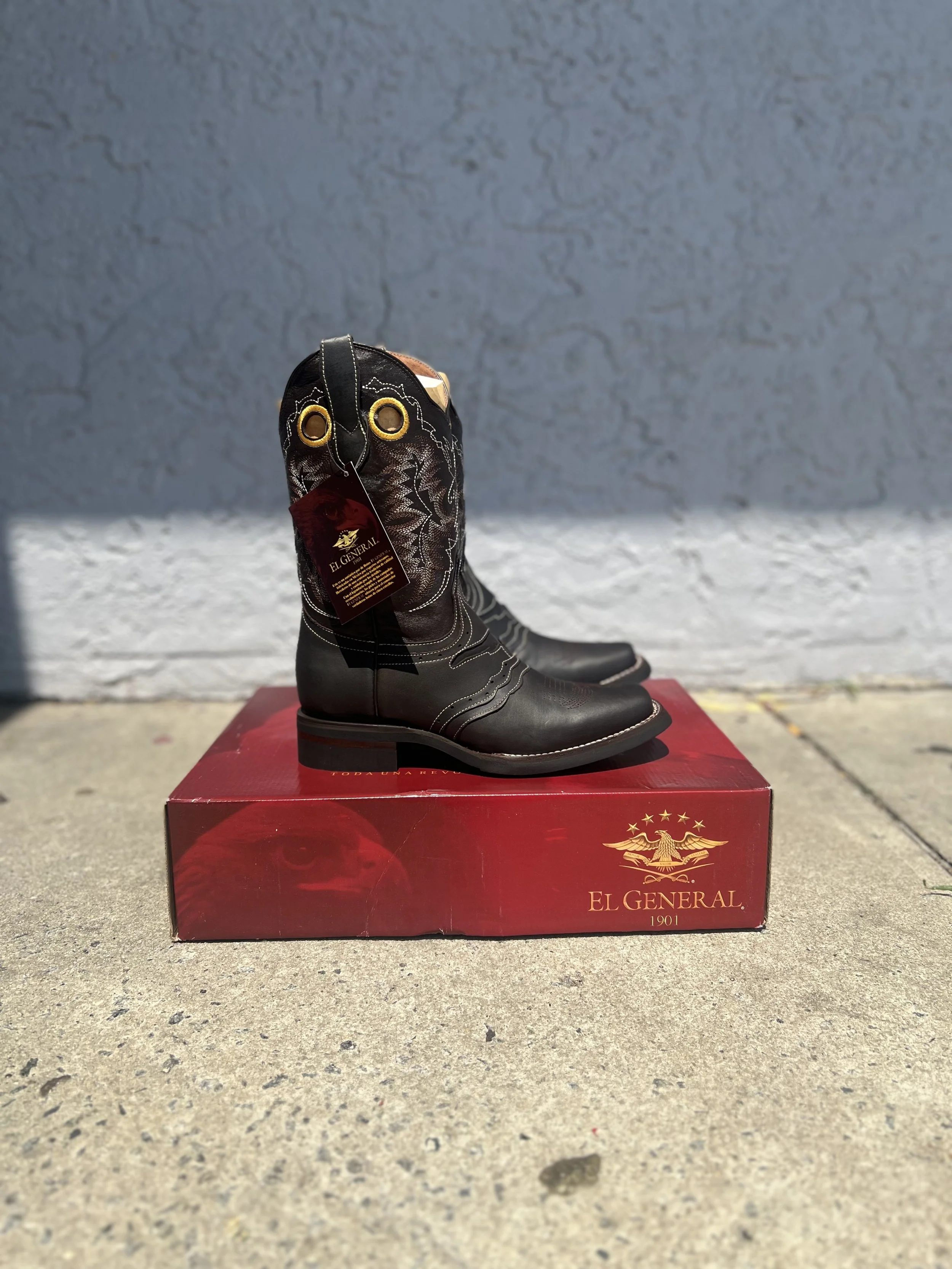 El General “Bravo Choco” Crazy Leather Boots – Style ROD-10-CCCC