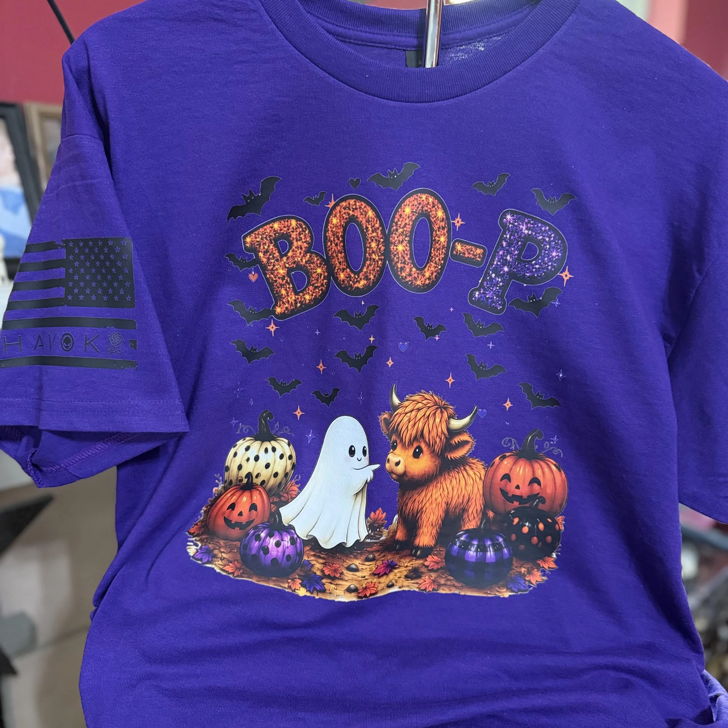 BOO-P Halloween Highland Cow