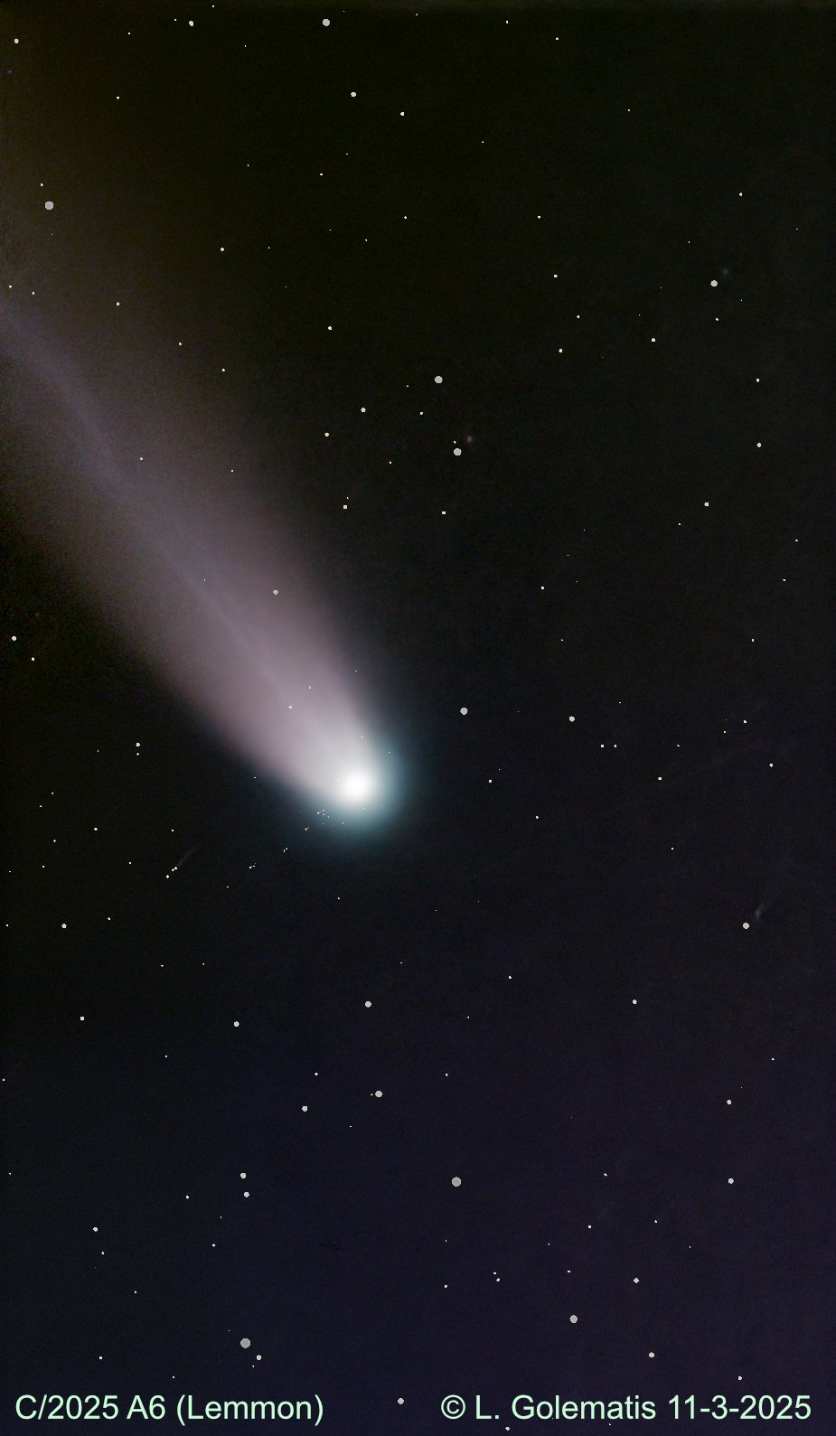 C/2025 A6 (Lemmon) Along-period comet Captured 2025.11.3