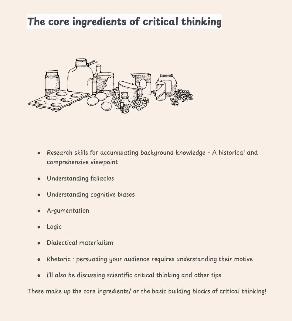 Critical Thinking skills for absolute beginners