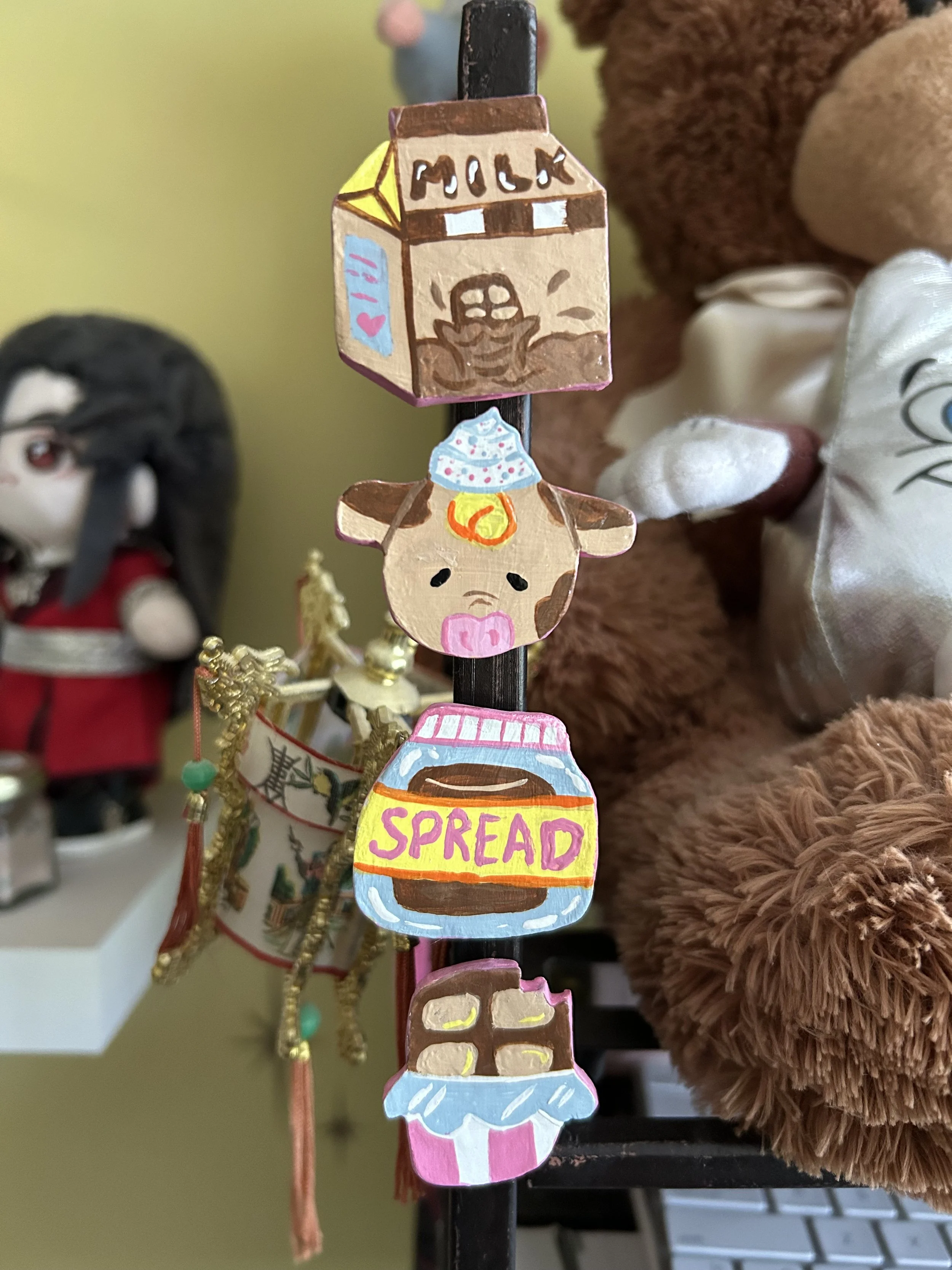 Chocolate Milk Magnet Set