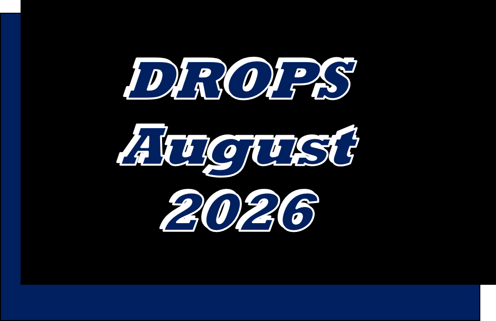 Men's DROP 10 Short Sleeve Black T - Solid Blue 3d Logo & Motto