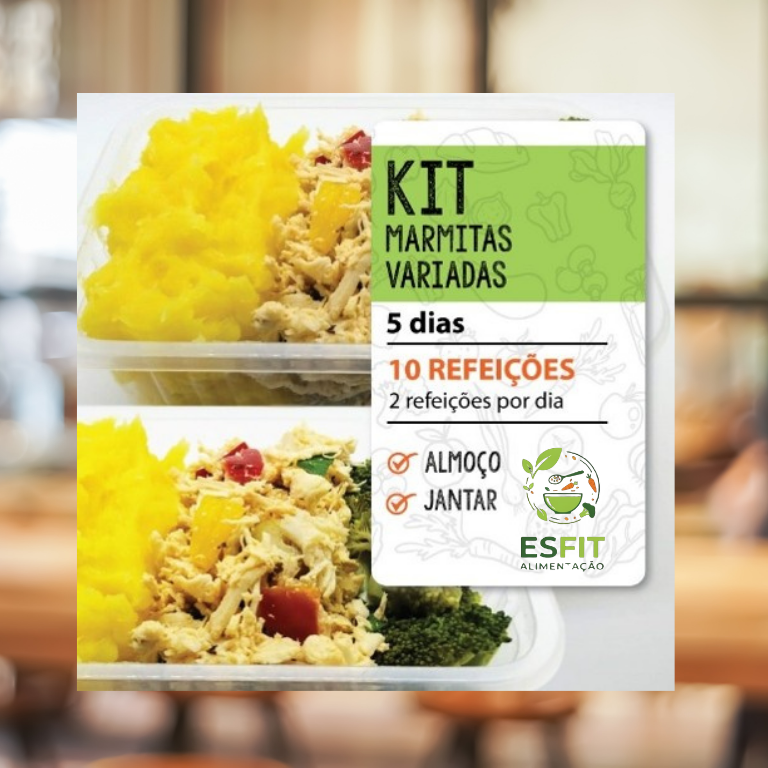 Kit Sabores Variados – 10 Refeições - 300g