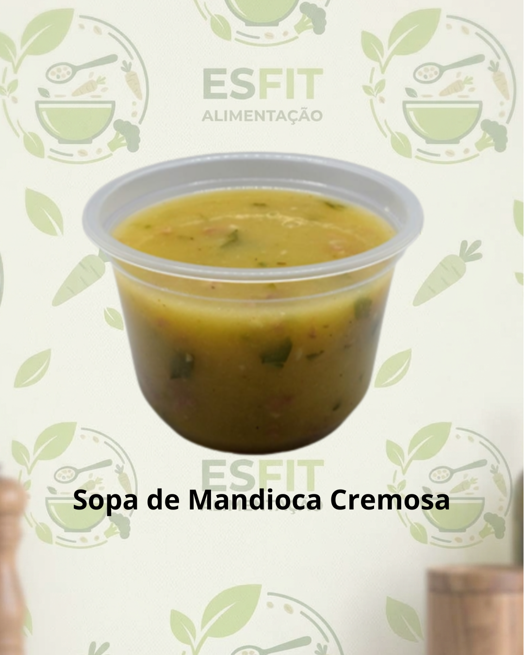 Sopa de mandioca cremosa