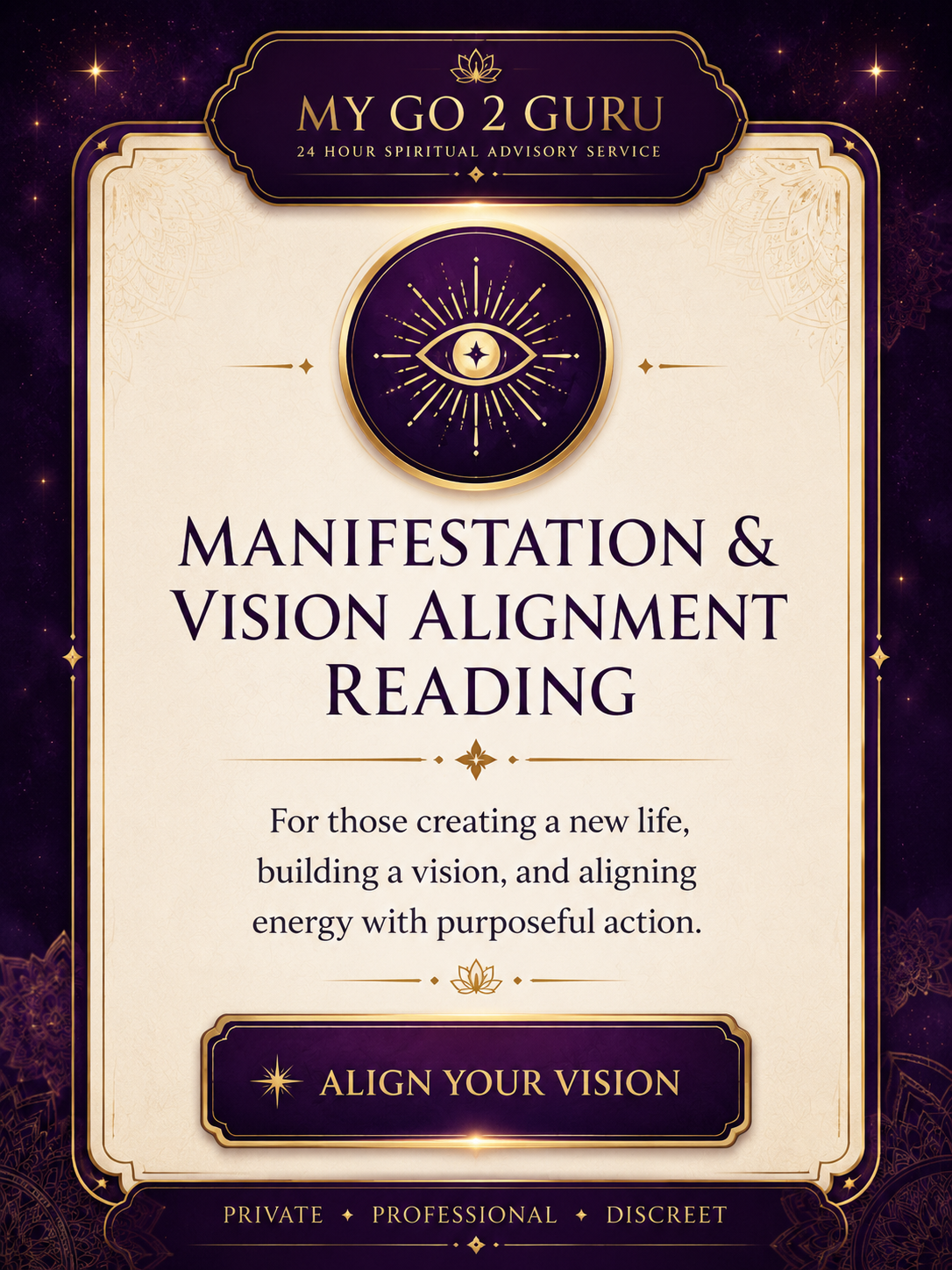 Manifestation & Vision Alignment Reading