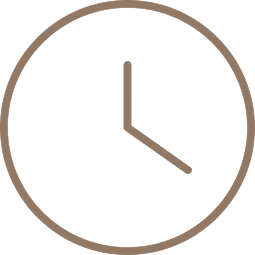 An analog clock showing the time as 3:00.