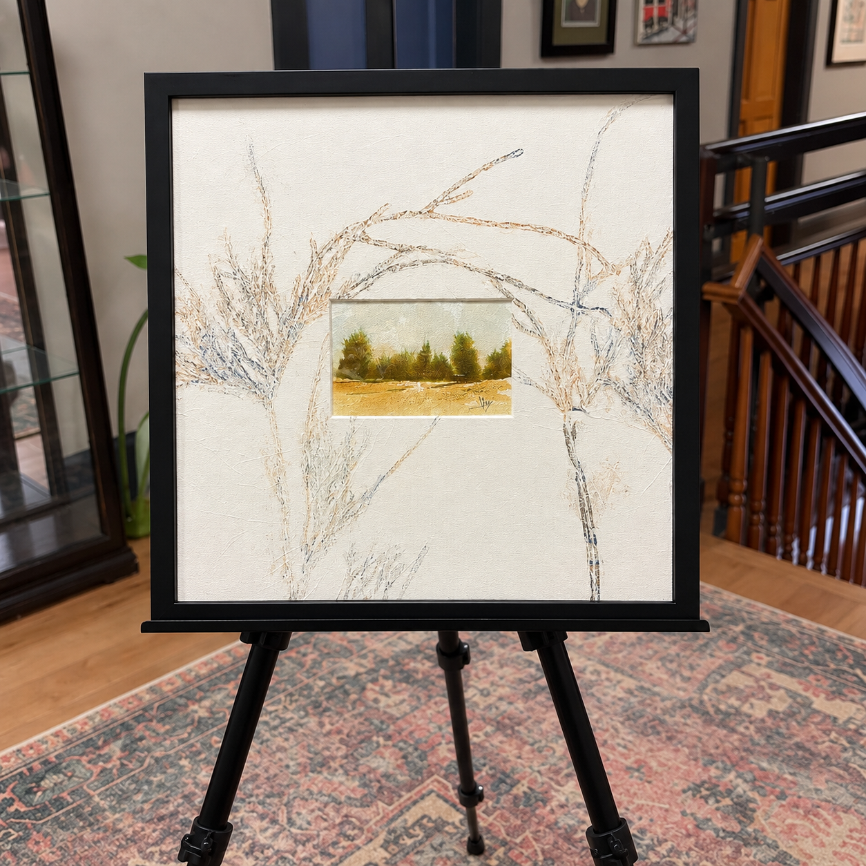 Framed Winter Landscape on Easel.png