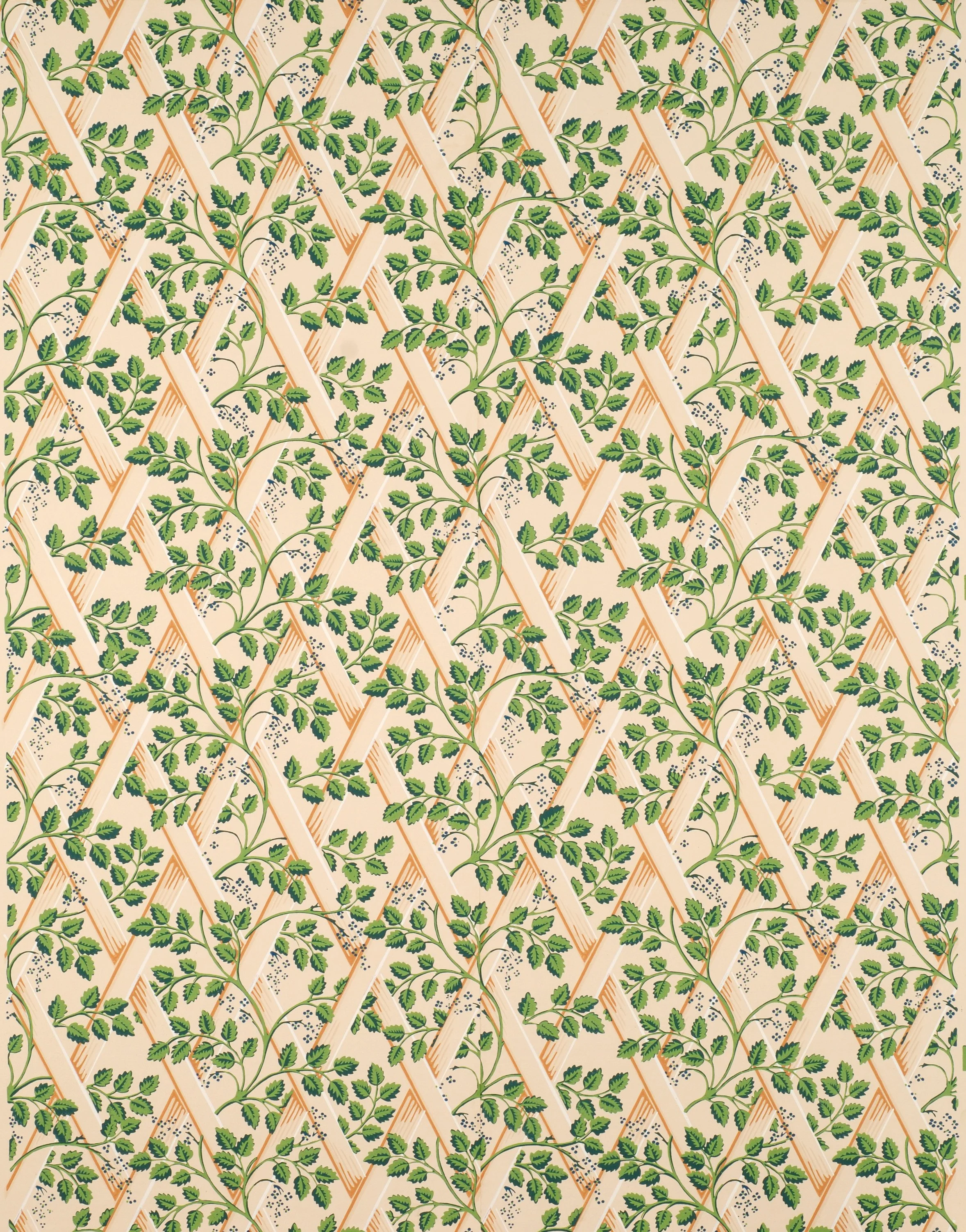 Jefferson Trellis pattern, France, c. 1820s.