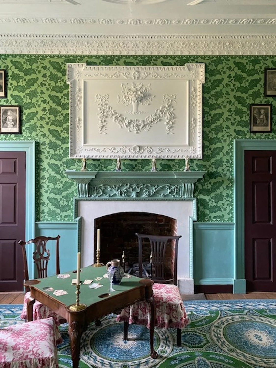 Everard Damask, Kenmore, Fredericksburg, Virginia. English pattern, c. 1760.