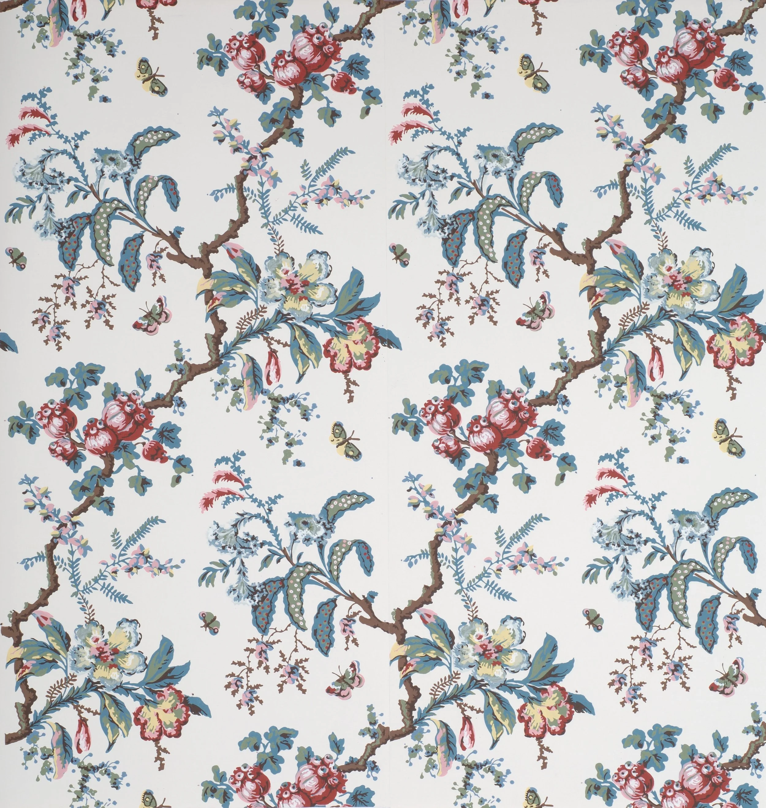 Butterfly Chintz, France, c. 1770.
