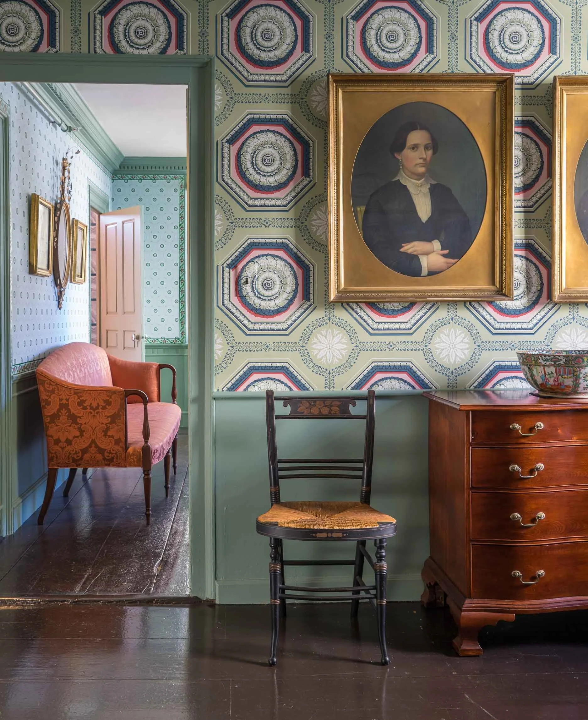 Coffered Rosette, Captain Elias Davis House, Gloucester, Massachusetts. © Eric Roth