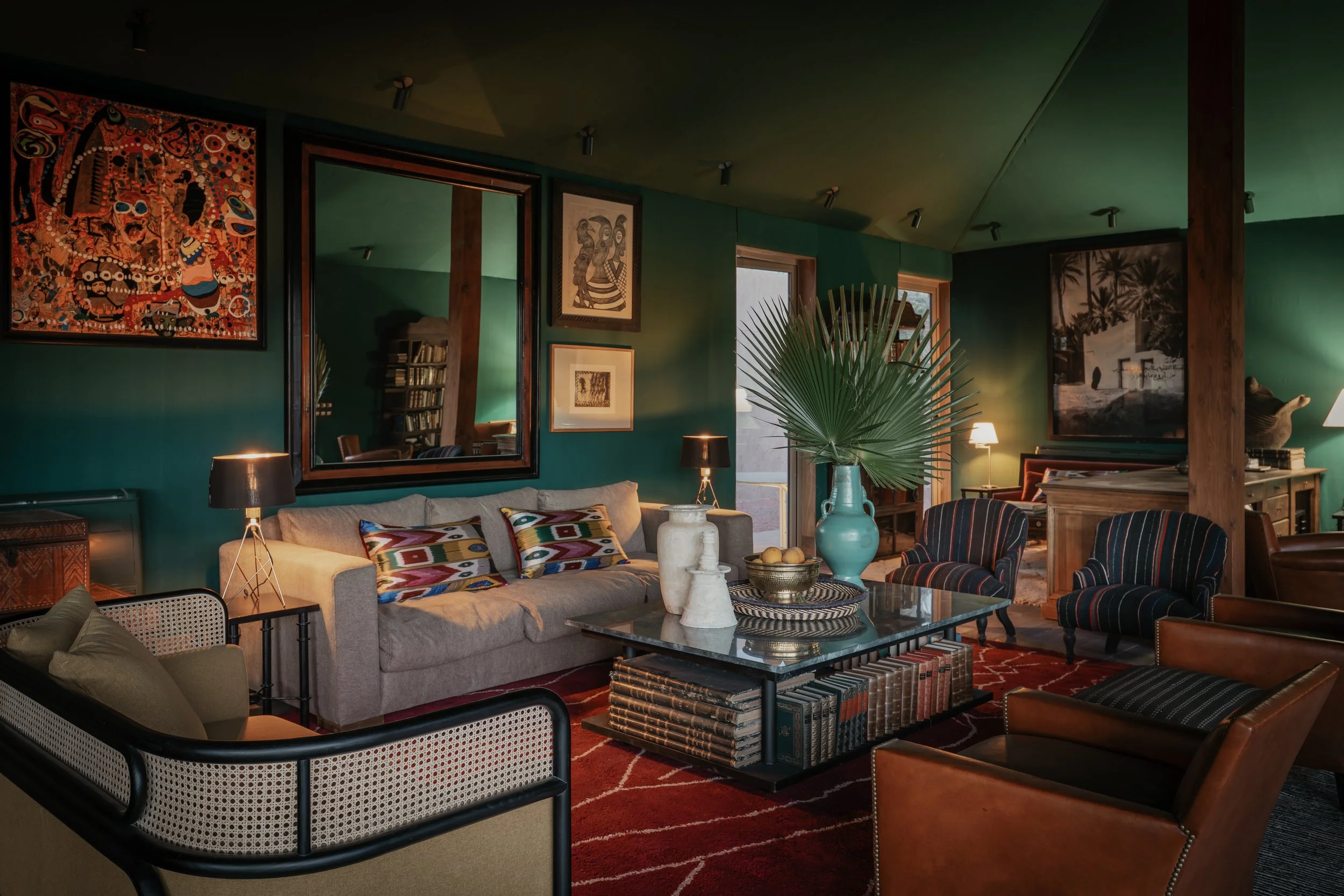  Meryanne Loum-Martin  
Meryanne Loum-Martin did not set out to reproduce an expected image of Marrakech. She created another way of entering it. At Jnane Tamsna, the pioneer of Marrakech boutique hospitality reflects on the nearly six hundred palms 