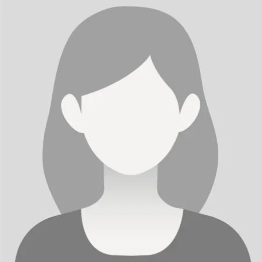 Minimalist grayscale illustration of a woman with shoulder-length hair and no facial features
