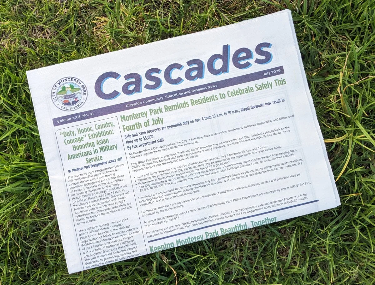 Monterey Park Newspaper Cascades