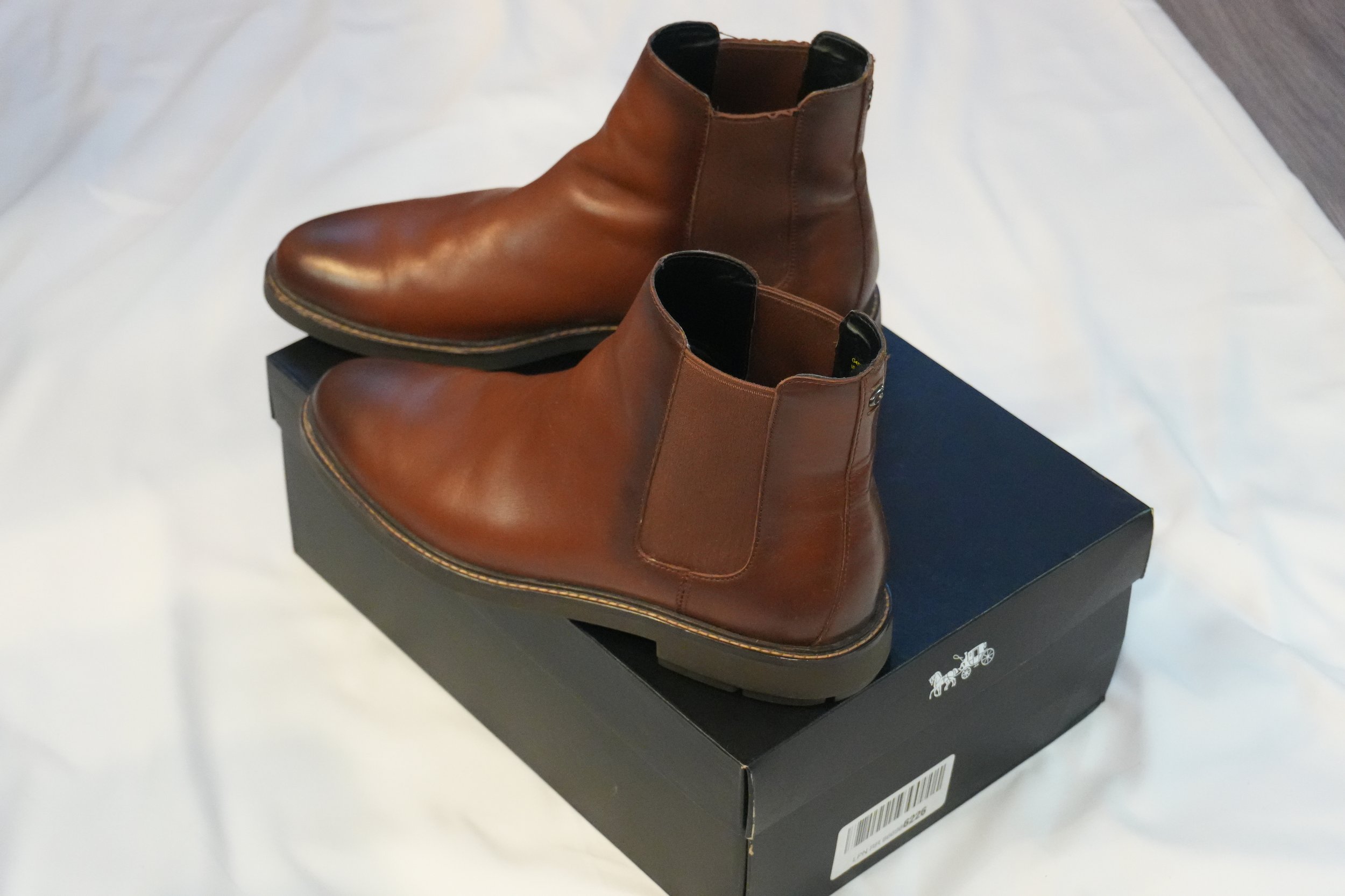 Coach Men’s Leather Chelsea Boots – Brown | Size (US Mens Size 10)