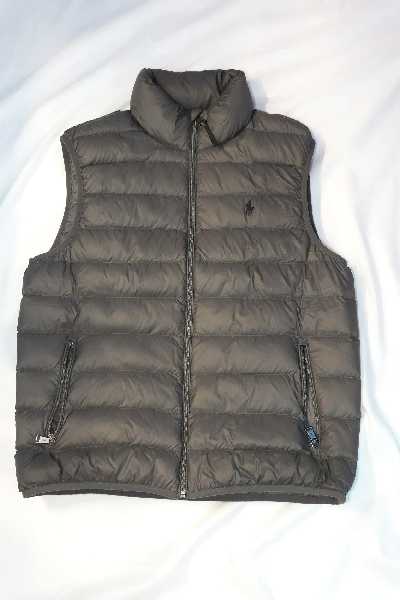Polo Ralph Lauren Packable Down Puffer Vest – Gray | Men’s Medium