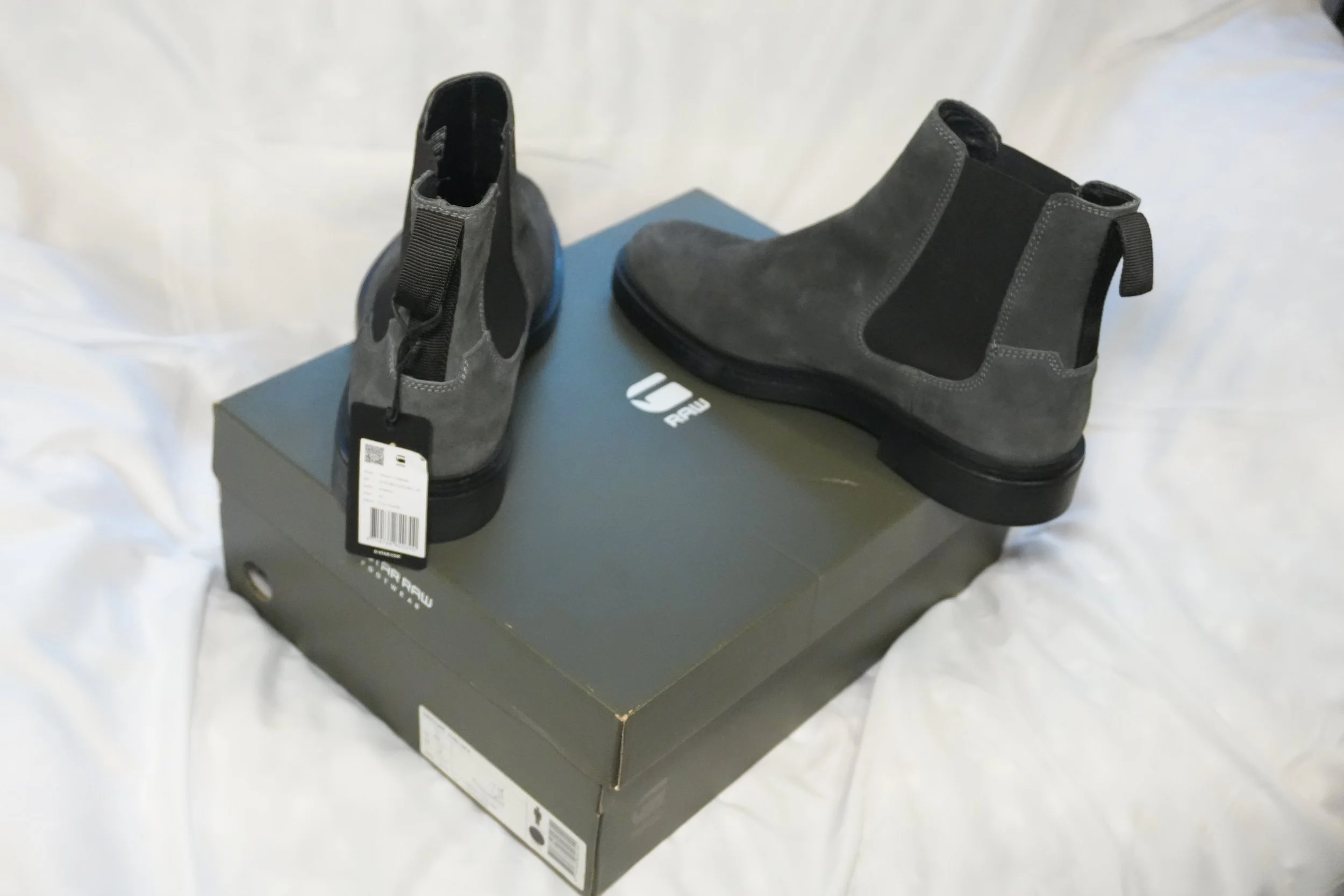 G-Star RAW Vacum Chelsea Boots – Shadow Gray Suede