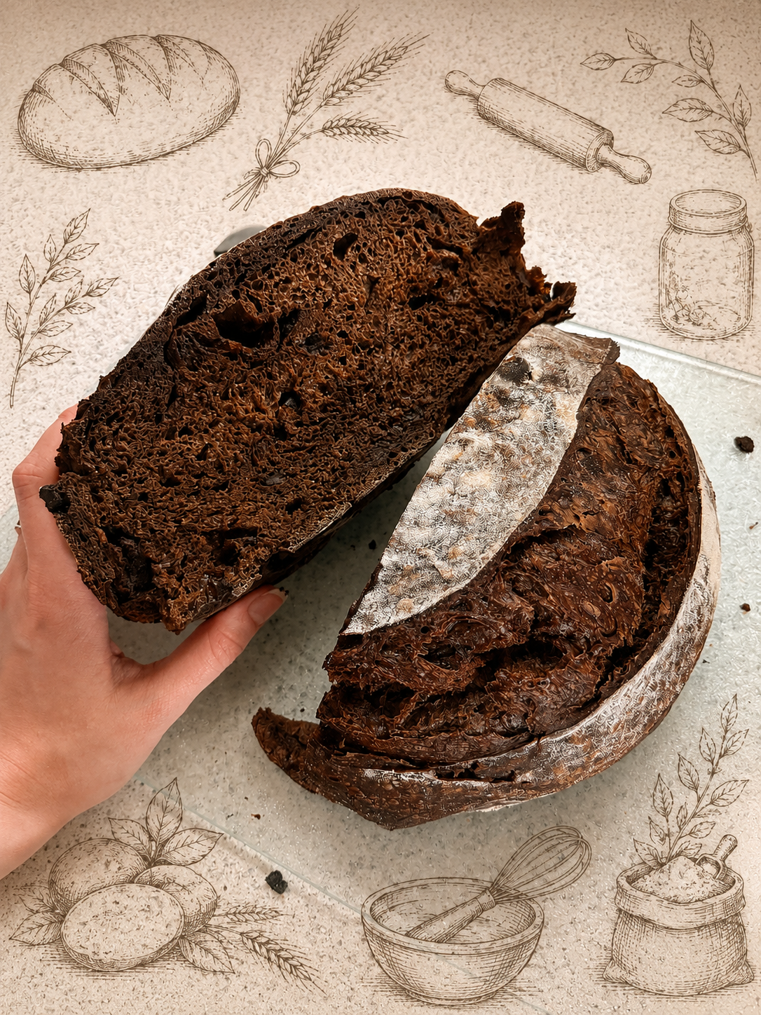 Double Chocolate Sourdough Loaf
