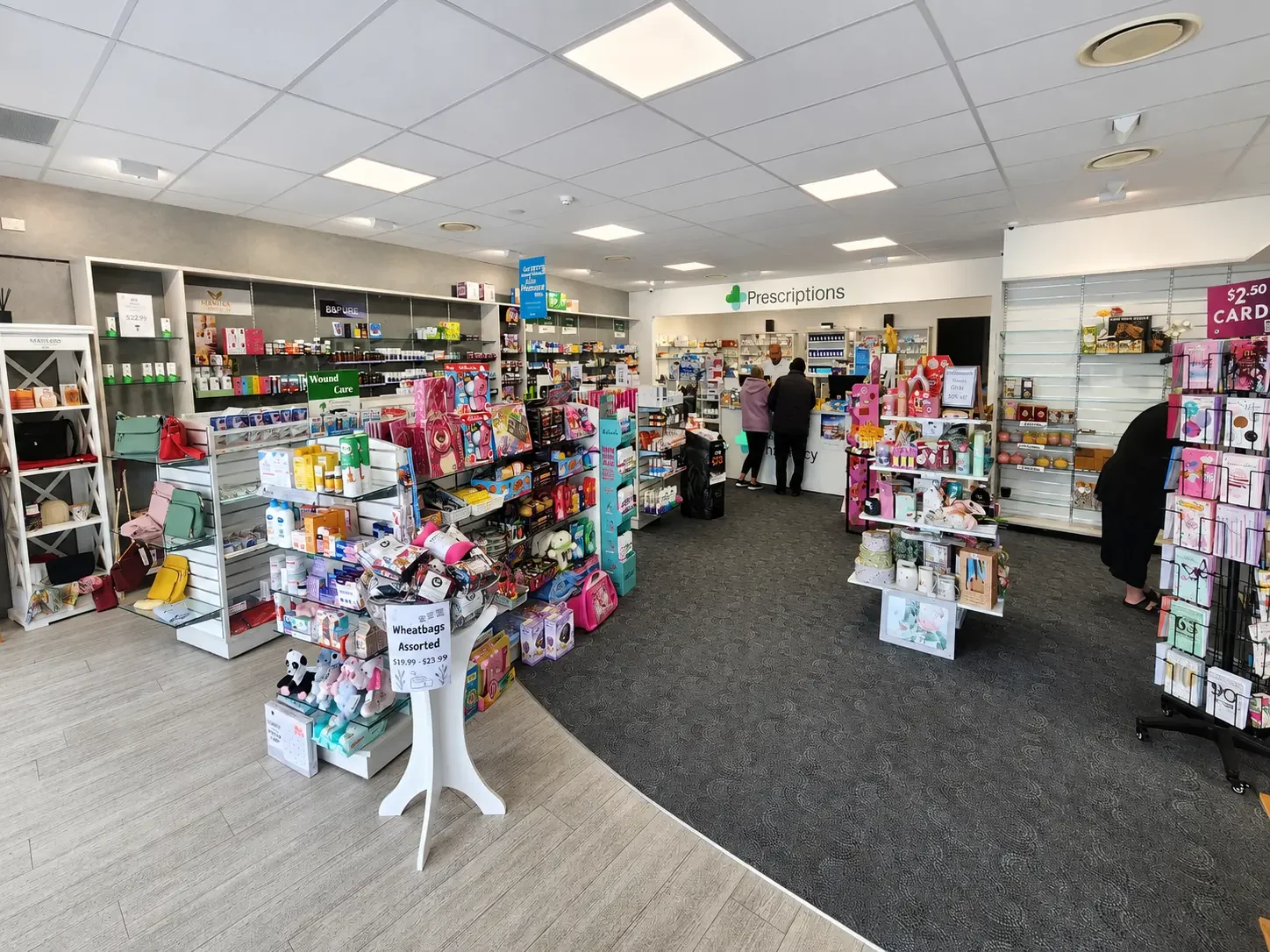 Wide view of Silverstream Pharmacy showing its healthcare and retail ranges