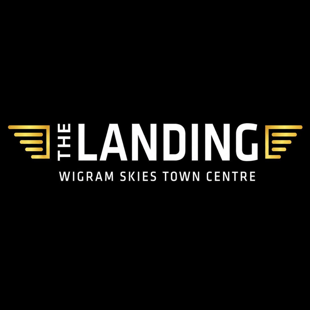The Landing Wigram Skies Town Centre logo.