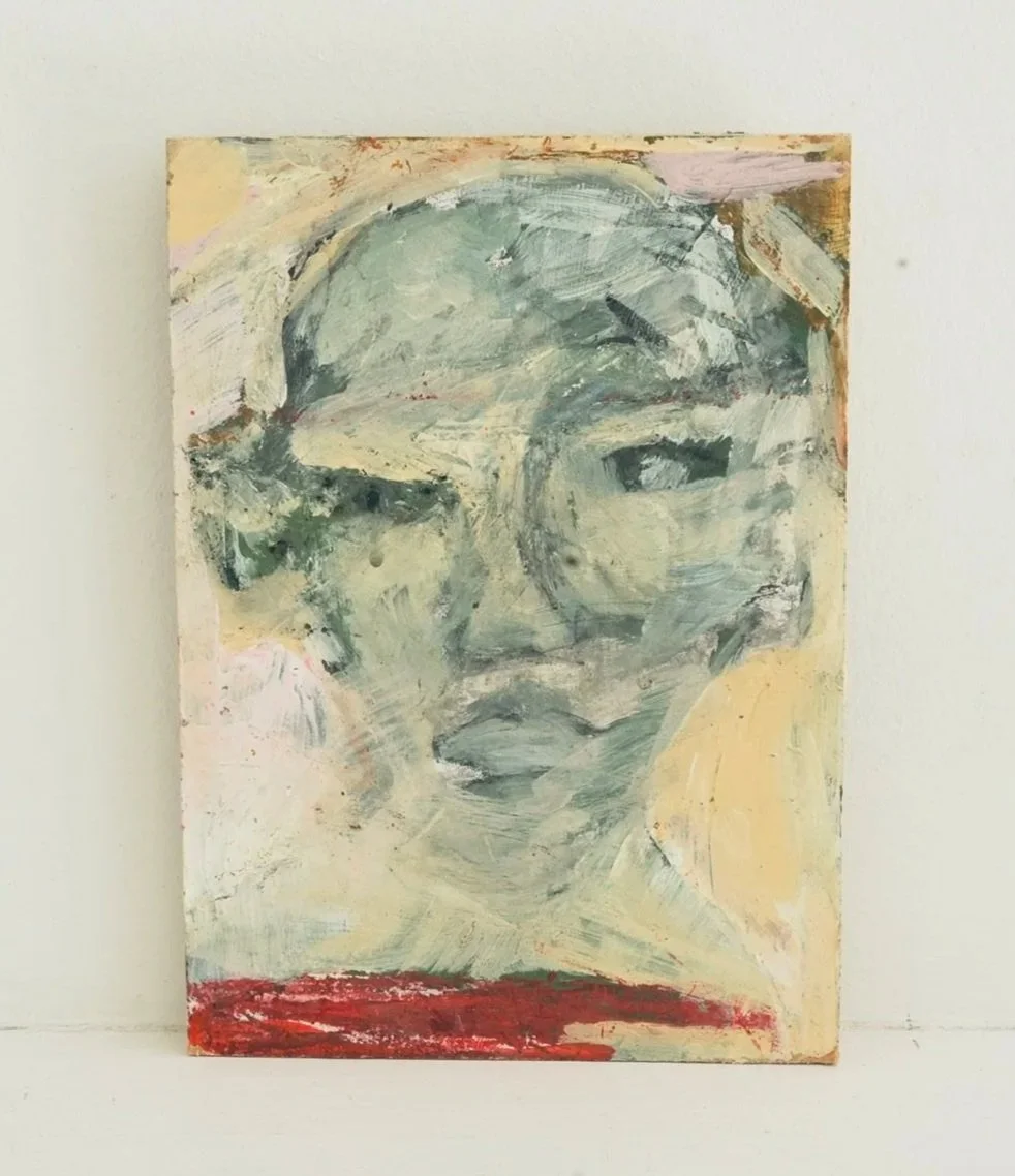 'Mum I've missed you.' 15cm x 21cm. Oil on board. 