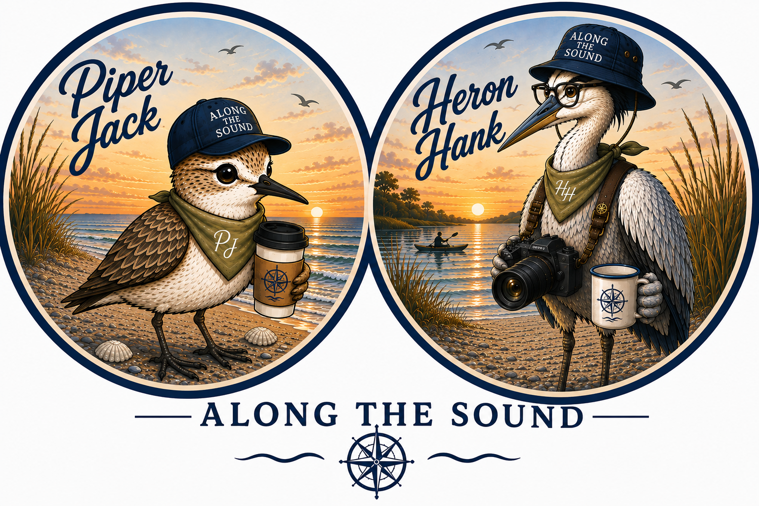 Piper Jack and Heron Hank
