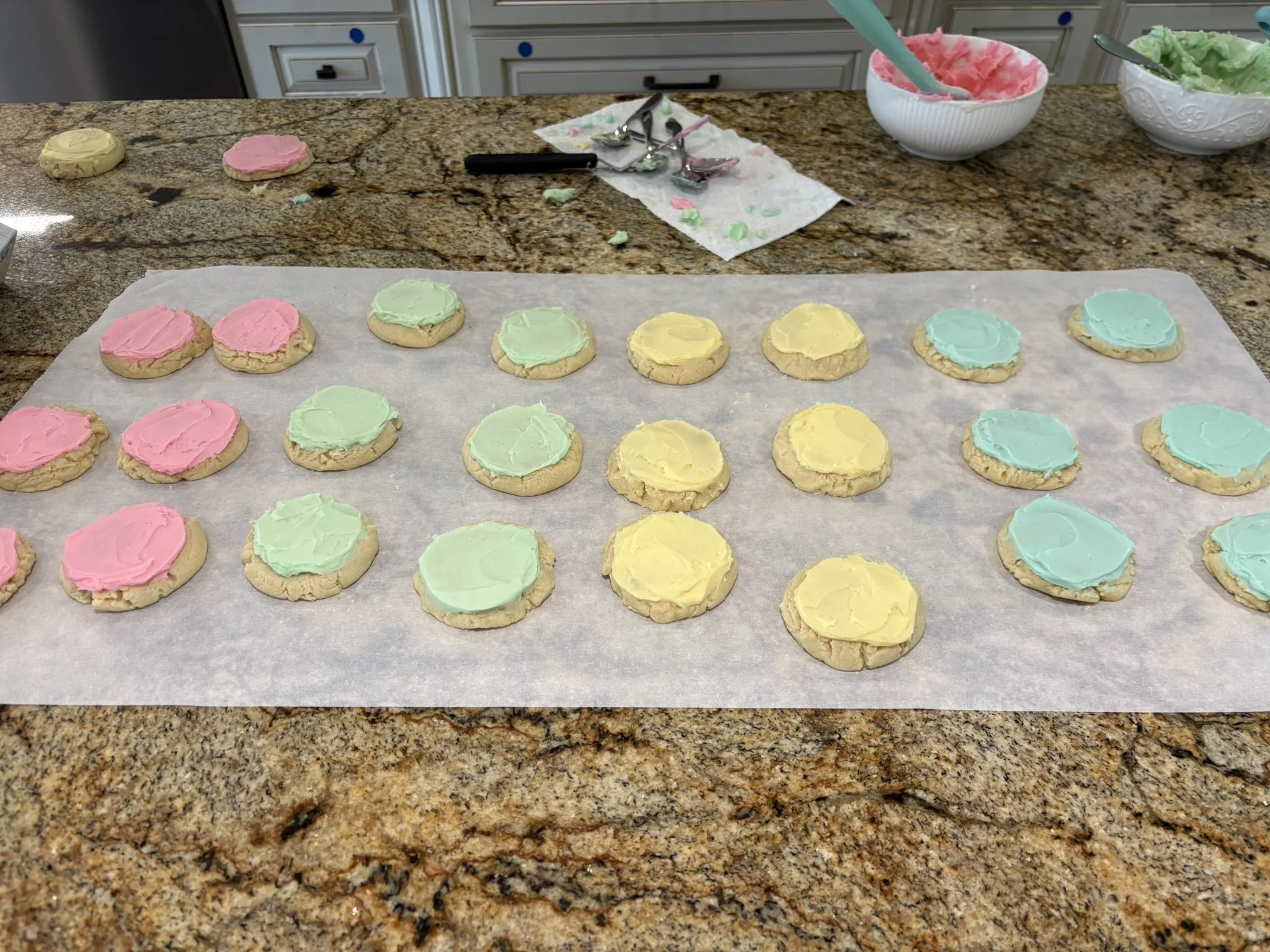 Almond Cookies with Almond Frosting
