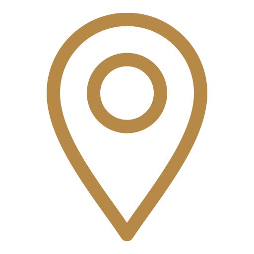 Icon of a map pin with a circular marker inside.