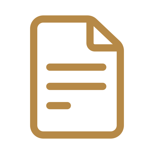 Icon of a document with lines of text and a folded corner